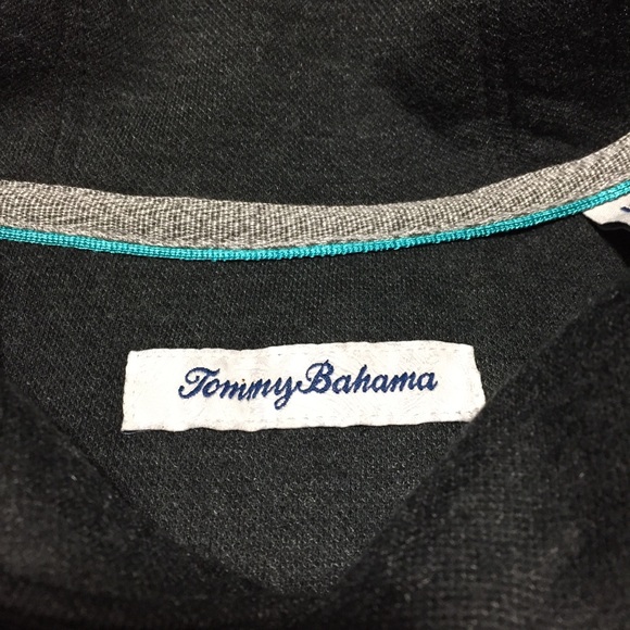 Tommy Bahama Shawl Collar Sweatshirt Men’s M Gray Polyester Wool Soft - Picture 9 of 10
